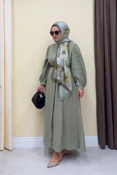 Dina Kemerli Elbise - Mint