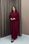 Hazel Ferace / Elbise - Bordo