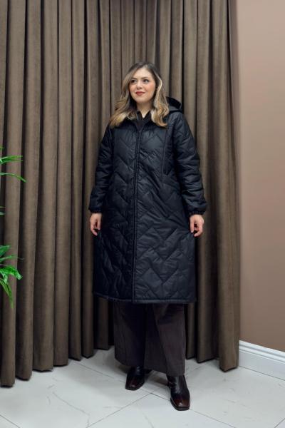 Kapitone Mont - Siyah