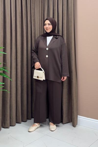 Laura Ceketli Takım - Acı Kahve