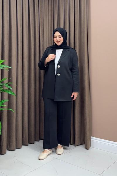 Laura Ceketli Takım - Siyah