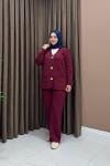 Merserize Liva Takım - Bordo