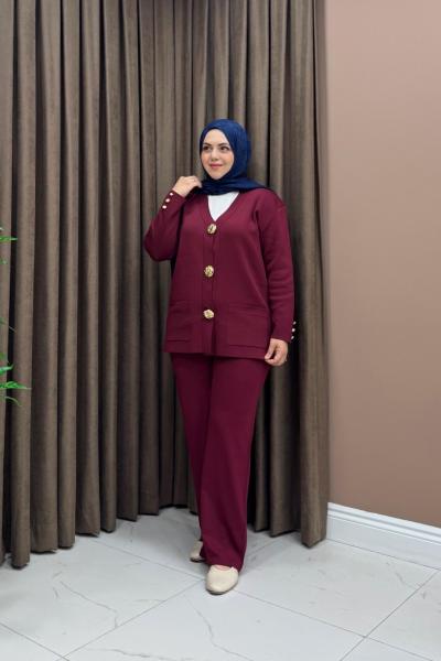 Merserize Liva Takım - Bordo