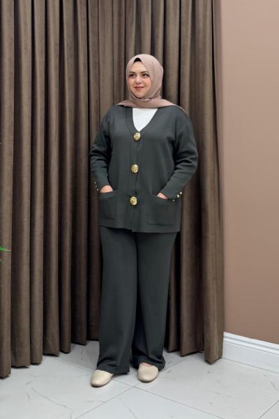 Merserize Liva Takım - Haki