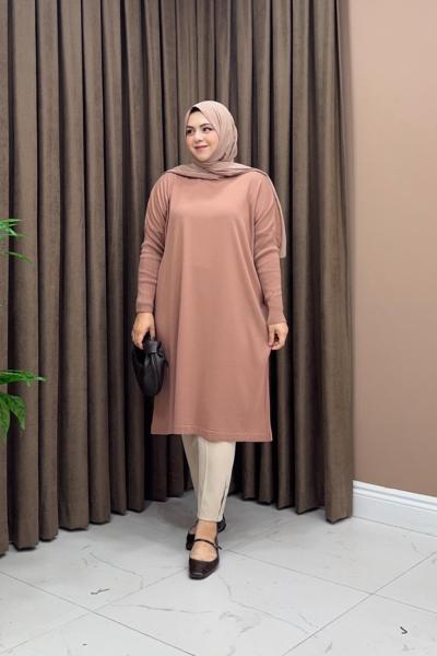 Mia Triko Tunik - Pudra