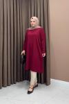 Mia Triko Tunik - Bordo