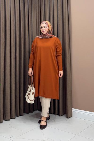 Mia Triko Tunik - Kiremit