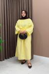 Pinterest Lisa Elbise - Sarı