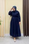 Premium Maisa Elbise - Lacivert