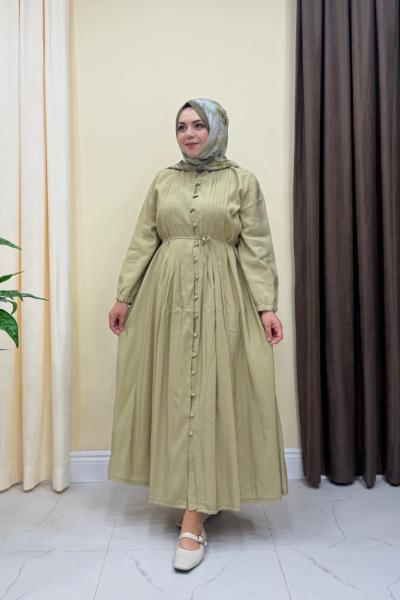 Premium Maisa Elbise - Çağla Yeşili