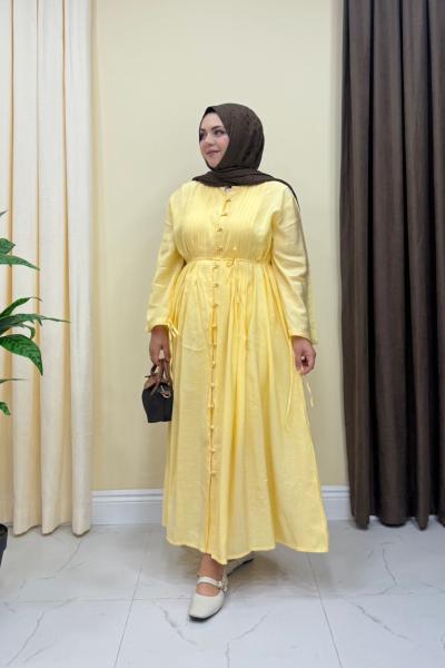 Premium Maisa Elbise - Sarı