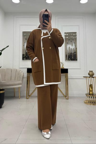 Riva Triko Takım - Kahve