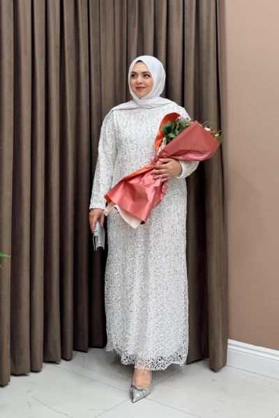 Şura Abiye / Elbise - Beyaz