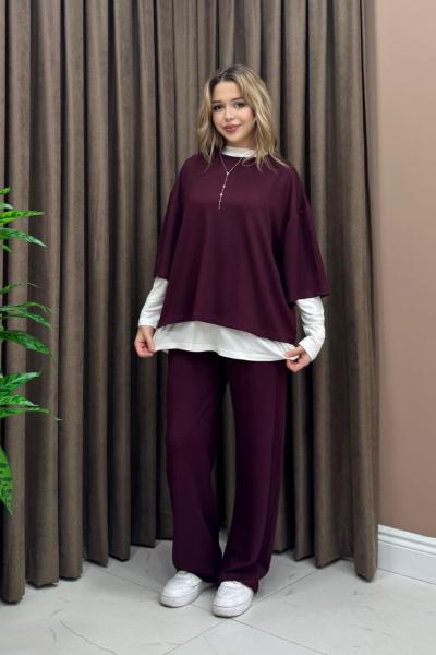 Üçlü Spor Takım - Bordo