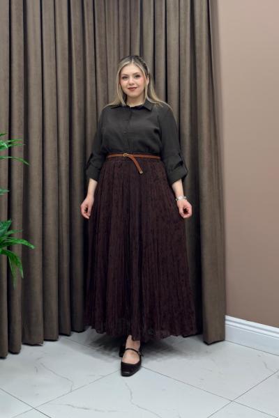 Via modal gömlek - Haki