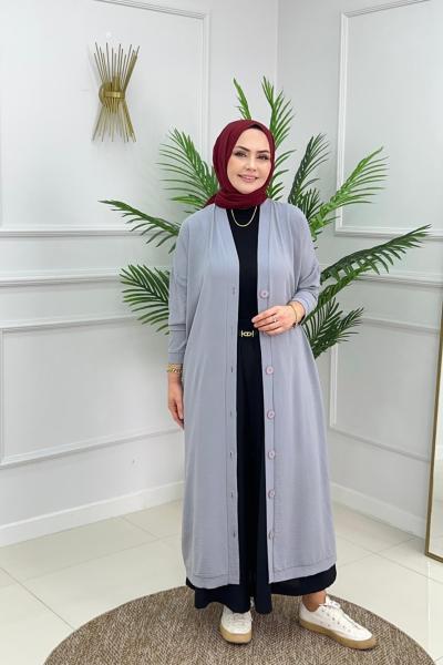 Viola Aerobin Hırka - Gri