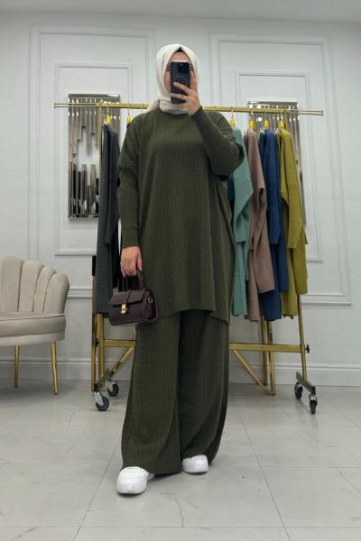 Winter Triko Takım - Haki