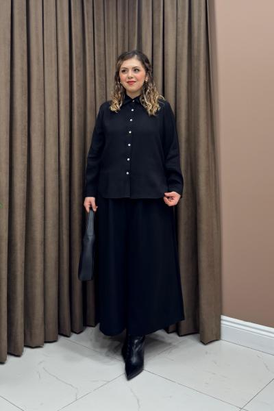 Modal Gömlek - Siyah